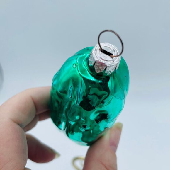 Vintage Hand Blown Glass Large Pickle Ornament for Christmas Tree - Picture 3 of 5